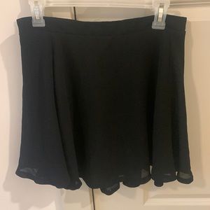 Black Pleated Skirt